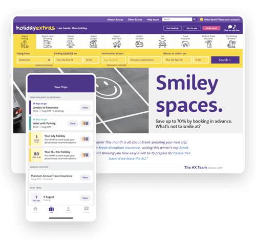 Holiday Extras designs